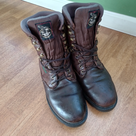 Georgia boots Waterproof insulated men's size 8.5 work, hunting boots - Picture 1 of 6